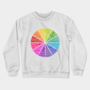 Gay Pride Rainbow Color Wheel Crewneck Sweatshirt